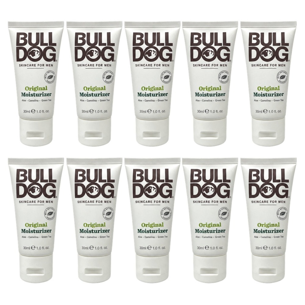 10X Bulldog Skincare for Men Original Moisturizer Aloe Camelina Green Tea 1oz ea